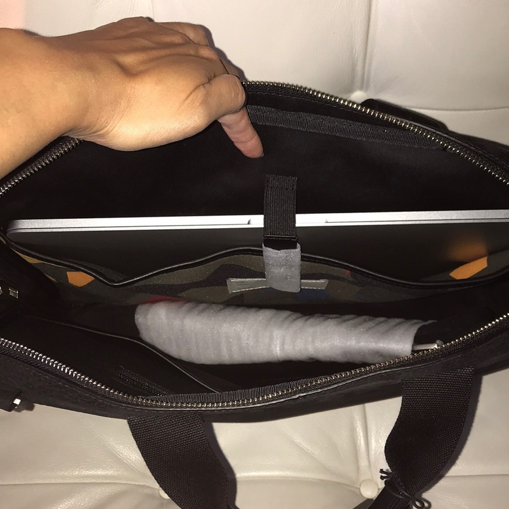 Jack Spade Briefcase laptop dipped Nubuck NWT - Picture 8 of 8